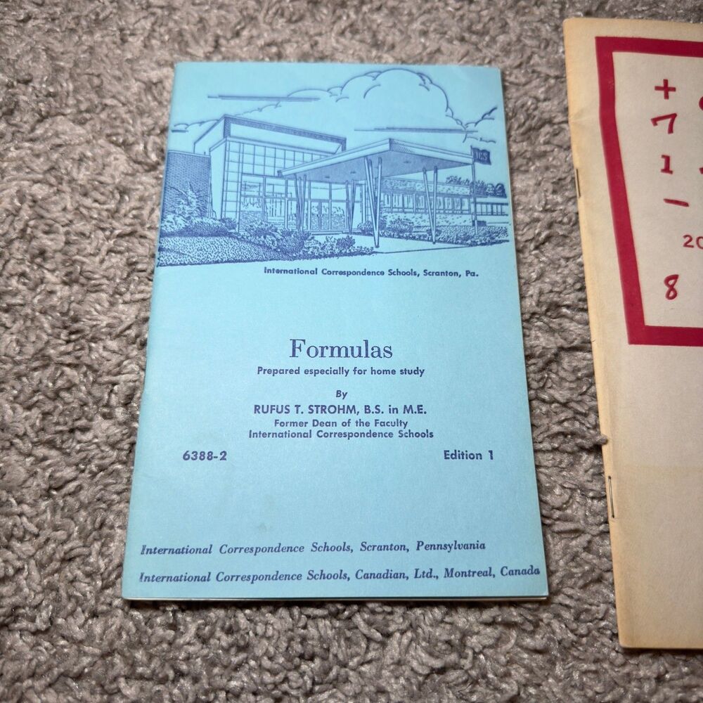 ICS Practical Arithmetic Formulas Carpentry Practicial Geometry VTG Math Books - Picture 7 of 10
